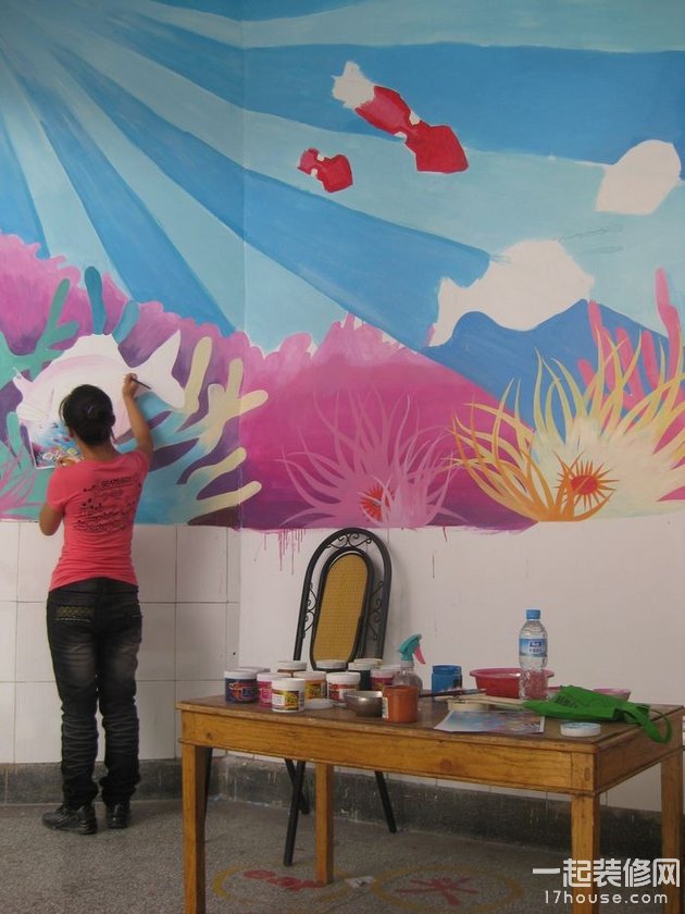 个性十足的墙体手绘画 个性十足的墙体手绘画